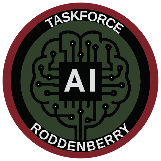 Odznak AI týmu Task Force Roddenberry